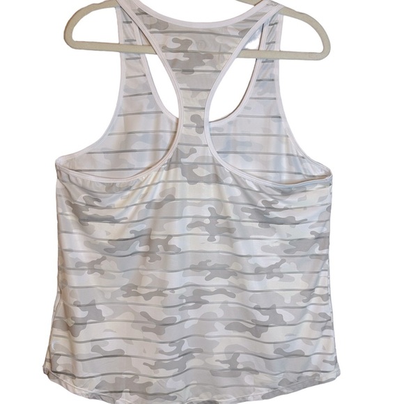 Zyia Active Havana White Camo Stripe Racerback Tank‎ Size XL ZA2373 - Picture 5 of 11